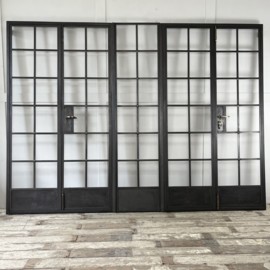 Refurbished Double Crittall Doors and Window Panel