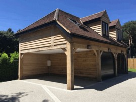 Two Bay Garage with Carport & Accommodation