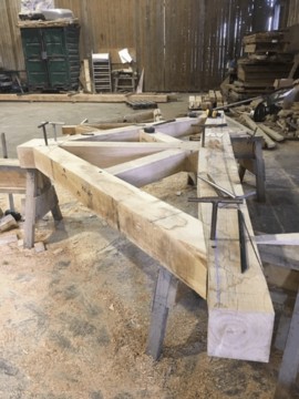 Handmade Oak Trusses